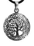 Lebensbaum 93 mit Schlangenkette - Silber