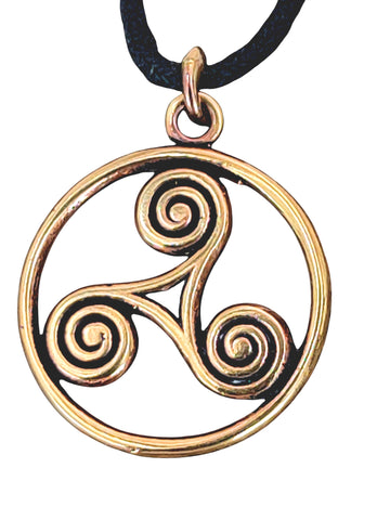 Anhänger 46 Triskele - Bronze