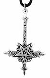 Anhänger 133 Kreuz & Pentagramm - Silber