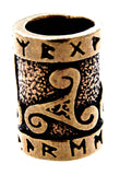 Bartperle Triskele 7mm - Bronze