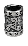 Bartperle Triskele 7mm - Silber