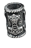Bartperle Thorshammer 5mm - Silber