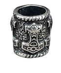 Bartperle Thorshammer 8 mm - Silber