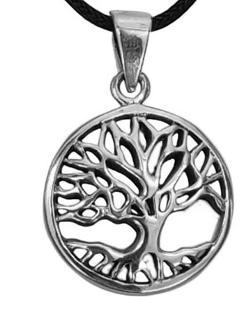 Lebensbaum 85 mit Schlangenkette - Silber