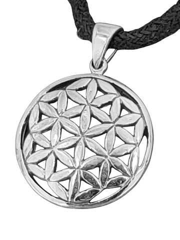 Anhänger 96 A Blume des Lebens - Silber
