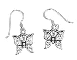 Ohrring 12 Schmetterling - Silber