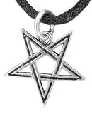 Pentagramm 51 mit Schlangenkette - Silber