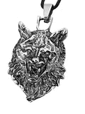 Anhänger 29 Wolfskopf - Edelstahl