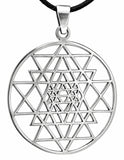 Sri Yantra 131 mit Schlangenkette - Silber
