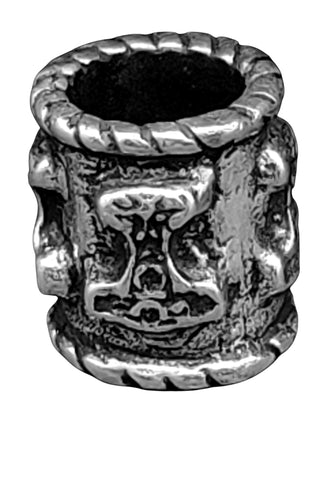 Bartperle Thorshammer 8mm - Silber