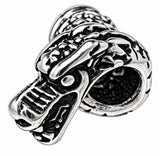 Bartperle Drache 4 mm - Edelstahl