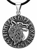 Anhänger 353 Wolfskopf - Silber