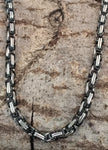Königskette 4,5 mm - schwarz-silbern - Edelstahl