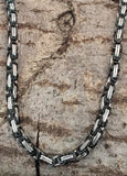 Königskette 4,5 mm - schwarz-silbern - Edelstahl