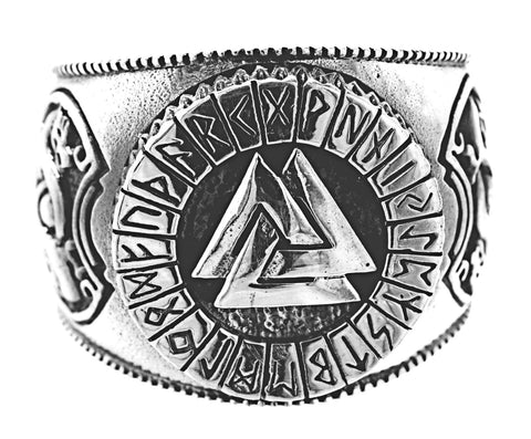 Ring Wotansknoten Valknut, Gr. 52-74 (wota1) - Silber