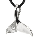 Walflosse 182 mit Schlangenkette - Silber