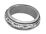Stacheldraht-Drehring, Gr. 54-77 (ring5) - Silber