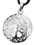 Lebensbaum 93 mit Schlangenkette - Silber