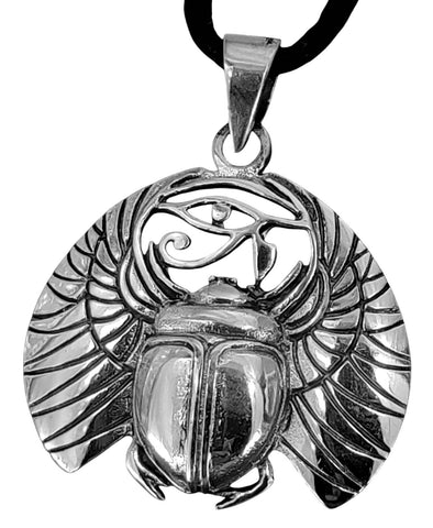 Skarabäus 368 mit Schlangenkette - Silber