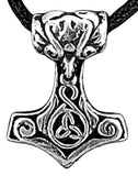 Thorshammer 71 mit Schlangenkette - Silber