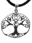 Lebensbaum 99 mit Schlangenkette - Silber