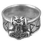 Ring "Thorshammer", Gr. 52-80 (thsi1) - Silber