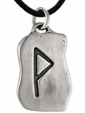 Rune Wunjo 309 mit Schlangenkette - Silber
