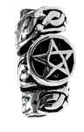 Bartperle Pentagramm - Silber