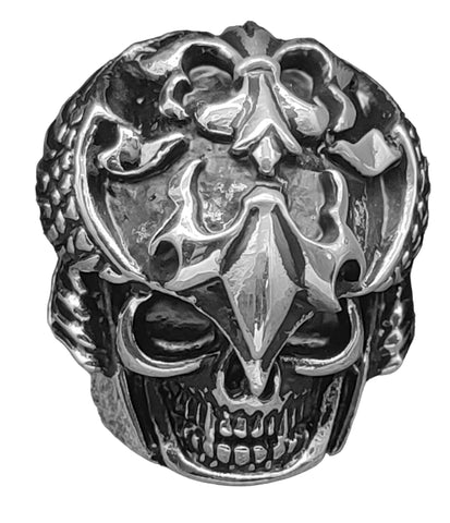 Ring Totenkopf, Gr. 60-71 (tk20) - Edelstahl