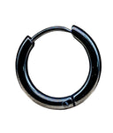 Klappcreole schwarz 12mm - Edelstahl kcschw03