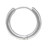 Klappcreole silbern 14mm - Edelstahl kcsi04