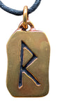 Anhänger 91 Raido - Bronze