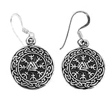 Ohrring 18 Wotansknoten - Silber