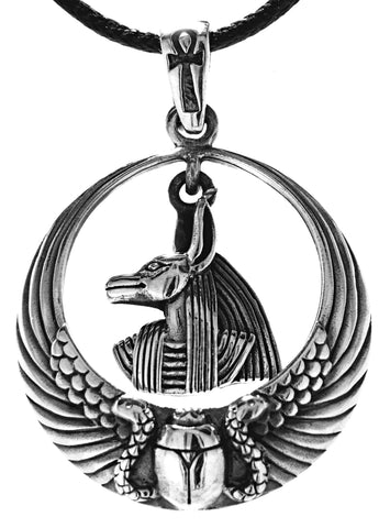 Anubis 365 mit Schlangenkette - Silber