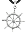 Anhänger 127 Steuerrad - Silber