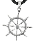 Anhänger 127 Steuerrad - Silber