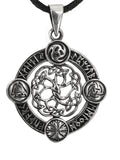 Lebensbaum 400 mit Schlangenkette - Silber