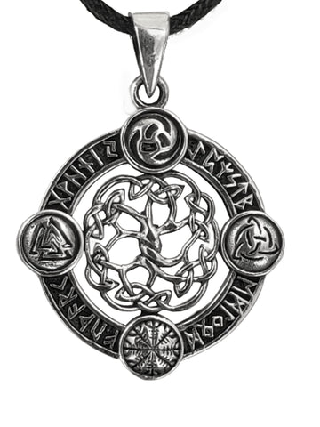 Lebensbaum 400 mit Schlangenkette - Silber