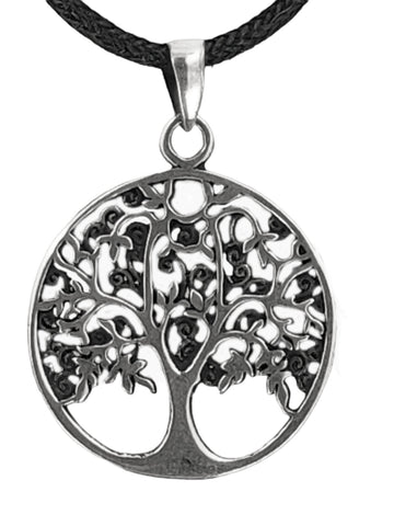 Lebensbaum 165 mit Korbkette - Silber