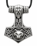 Thorshammer 144 mit Königskette - Silber