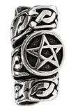 Bartperle Pentagramm - Silber