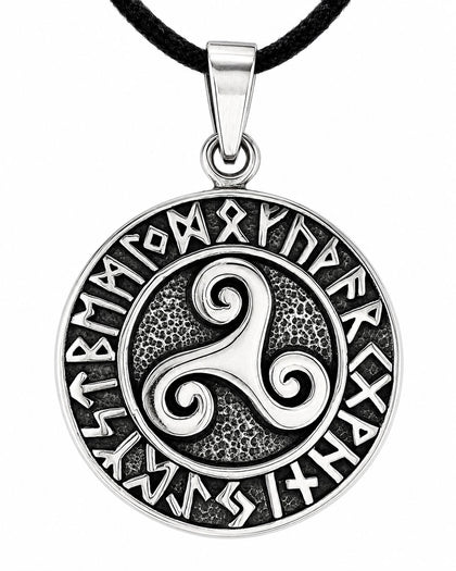 Triskele 328 mit Schlangenkette - Silber