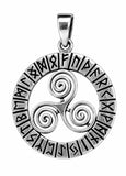 Triskele 231 mit Schlangenkette - Silber