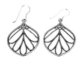 Ohrring 09 Blatt - Silber