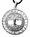 Lebensbaum 210 mit Schlangenkette - Silber