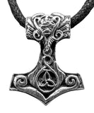 Thorshammer 71 mit Schlangenkette - Silber