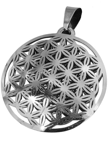 Anhänger 159 Blume des Lebens - Edelstahl