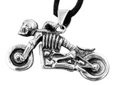 Motorrad 265 mit Schlangenkette - Silber