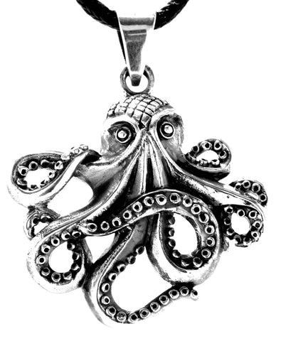 Oktopus 388 mit Schlangenkette - Silber