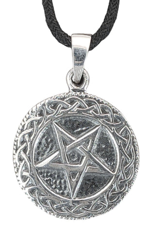 Pentagramm 135 mit Schlangenkette - Silber